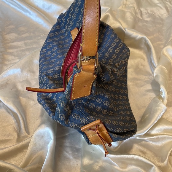 Authentic Vintage Dooney & Bourke Denim Hobo Bag - Picture 6 of 6